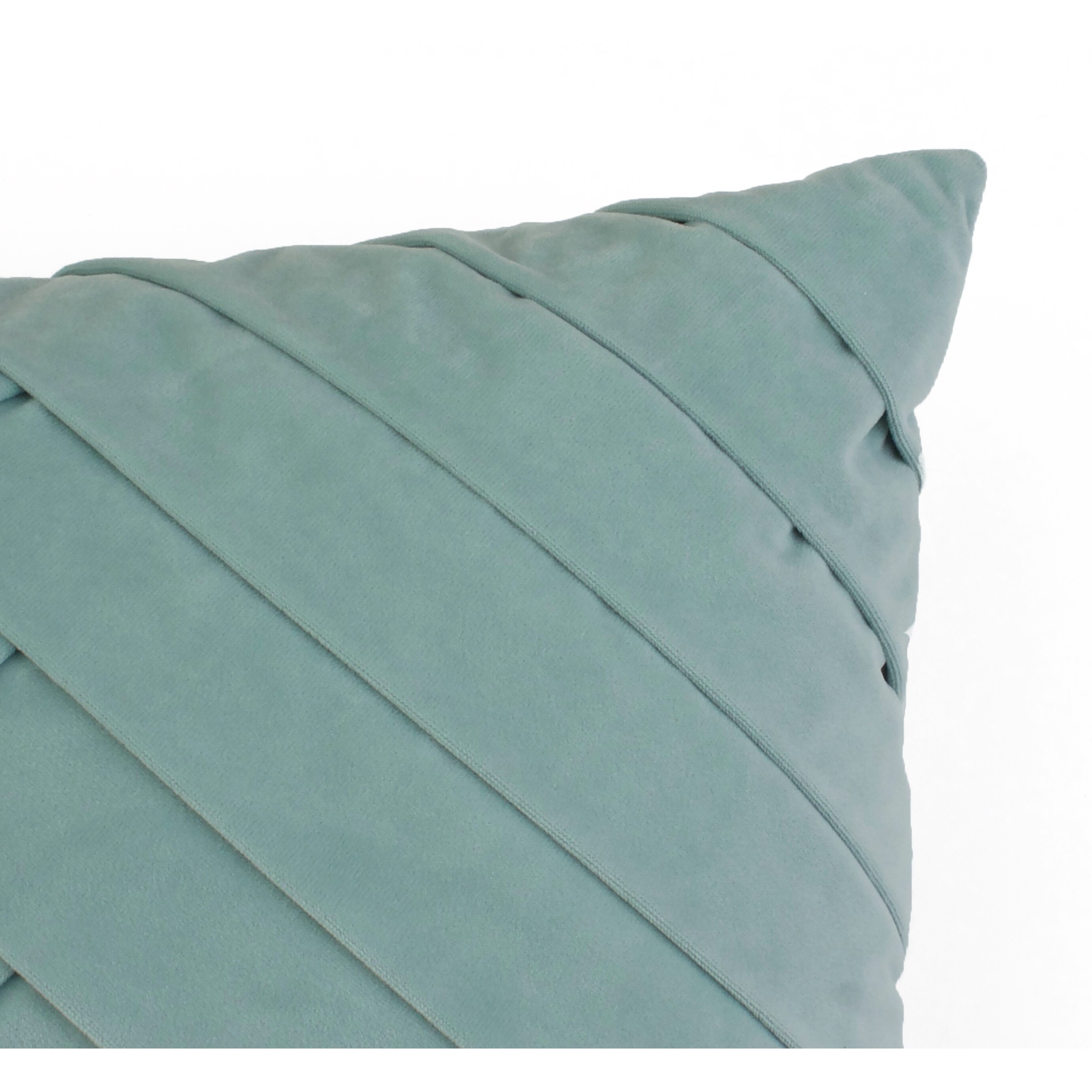 20x20 James Pleated Velvet Pillow