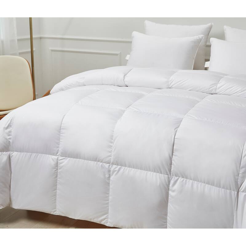 kathy ireland Ultra Soft Light Warmth White Down Fiber Comforter - Twin