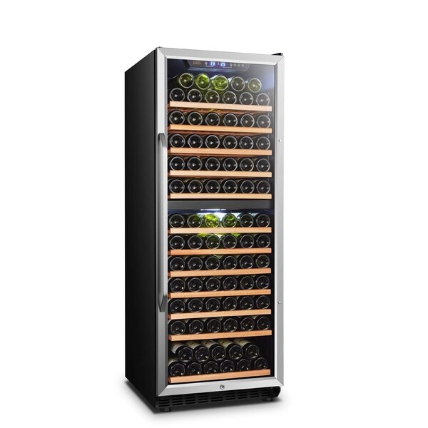 Lanbo Built-in Dual Zone Wine Cooler with Safety Lock, 138 Bottle
