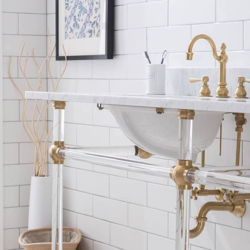 Empire 72 Inch Wide Double Wash Stand Only