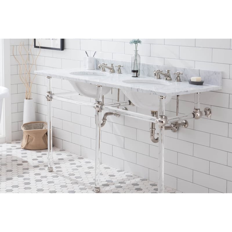 Empire 60 Inch Wide Double Wash Stand and P-Trap included