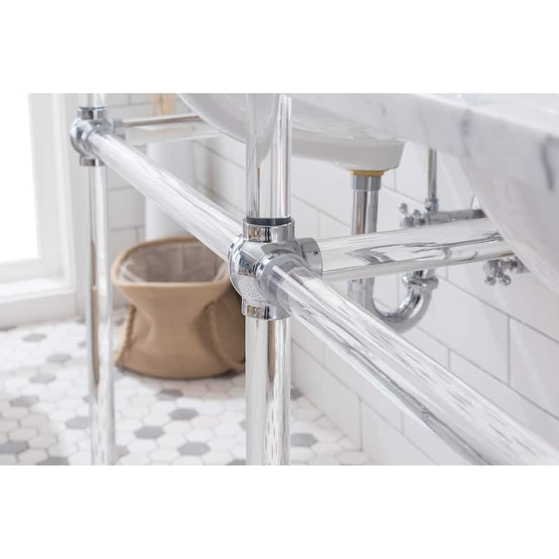 Empire 60 Inch Wide Double Wash Stand and P-Trap included