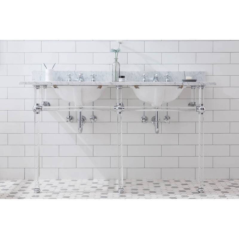 Empire 60 Inch Wide Double Wash Stand and P-Trap included