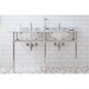preview thumbnail 16 of 32, Embassy 60 Inch Wide Double Wash Stand, P-Trap, Counter Top with Basin, and F2-0012 Faucet included