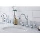 preview thumbnail 7 of 32, Embassy 60 Inch Wide Double Wash Stand, P-Trap, Counter Top with Basin, and F2-0012 Faucet included