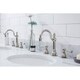 preview thumbnail 12 of 32, Embassy 60 Inch Wide Double Wash Stand, P-Trap, Counter Top with Basin, and F2-0012 Faucet included