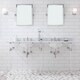 preview thumbnail 13 of 36, Empire 72 Inch Wide Double Wash Stand, P-Trap, Counter Top with Basin, and F2-0013 Faucet included Polished