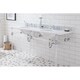 preview thumbnail 7 of 36, Empire 72 Inch Wide Double Wash Stand, P-Trap, Counter Top with Basin, and F2-0013 Faucet included