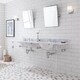 preview thumbnail 5 of 36, Empire 72 Inch Wide Double Wash Stand, P-Trap, Counter Top with Basin, and F2-0013 Faucet included