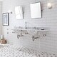 preview thumbnail 18 of 36, Empire 72 Inch Wide Double Wash Stand, P-Trap, Counter Top with Basin, and F2-0013 Faucet included