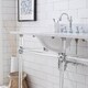 preview thumbnail 8 of 36, Empire 72 Inch Wide Double Wash Stand, P-Trap, Counter Top with Basin, F2-0012 Faucet and Mirror included