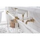 preview thumbnail 38 of 36, Empire 72 Inch Wide Double Wash Stand, P-Trap, Counter Top with Basin, F2-0012 Faucet and Mirror included