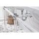preview thumbnail 11 of 36, Empire 72 Inch Wide Double Wash Stand, P-Trap, Counter Top with Basin, F2-0012 Faucet and Mirror included