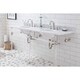 preview thumbnail 20 of 36, Empire 72 Inch Wide Double Wash Stand, P-Trap, Counter Top with Basin, F2-0012 Faucet and Mirror included