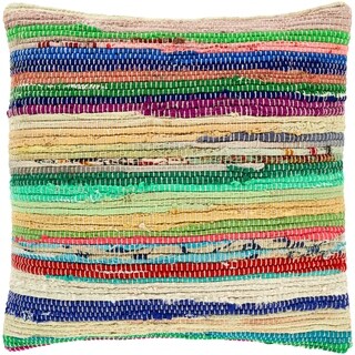 Rainbow Hand woven 20 inch Throw Pillow Rainbow Hand woven 20 inch Throw Pillow