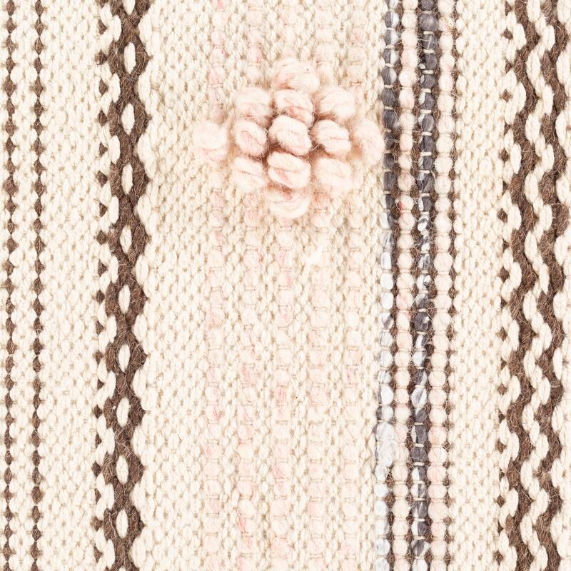 Lucretia Handwoven Bohemian Fringe 14x22-inch Lumbar Throw Pillow