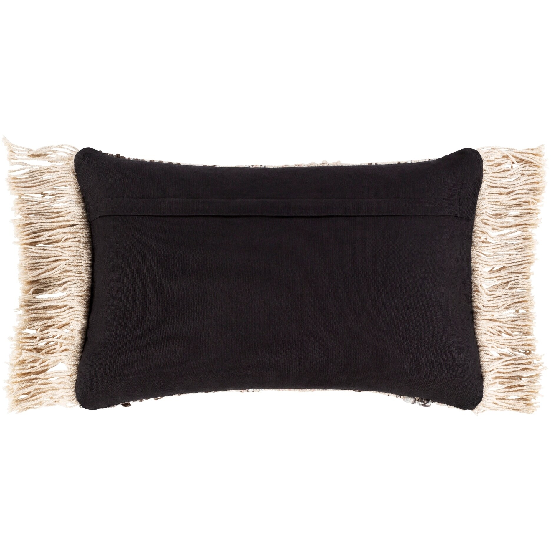 fringe lumbar pillow