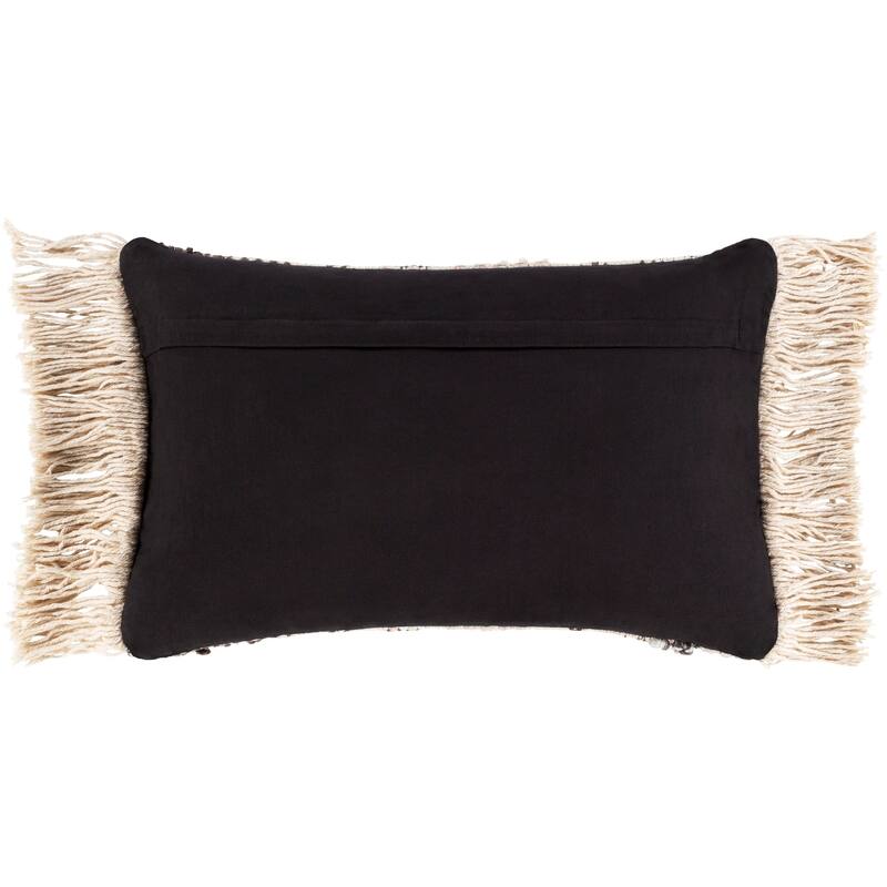 Lucretia Handwoven Bohemian Fringe 14x22-inch Lumbar Throw Pillow