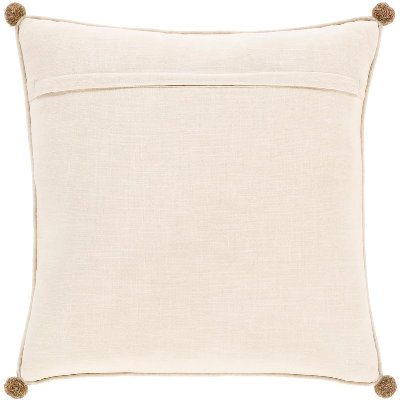 Artistic Weavers Blanche Tasseled Pom Pom Boho Throw Pillow