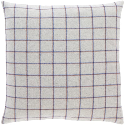 Artistic Weavers Suri Retro Grey Plaid Throw Pillow
