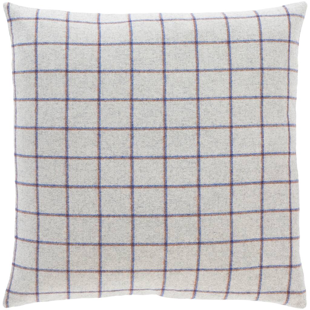 Artistic Weavers Suri Retro Grey Plaid Throw Pillow
