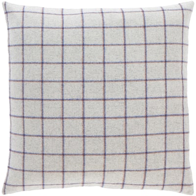 Artistic Weavers Suri Retro Grey Plaid Throw Pillow