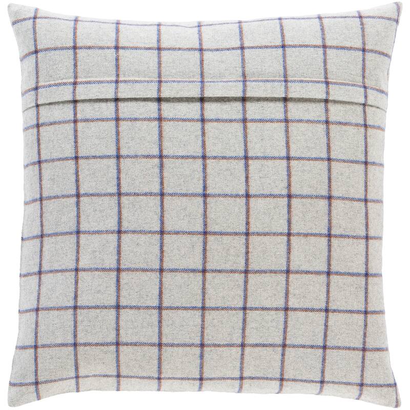 Artistic Weavers Suri Retro Grey Plaid Throw Pillow