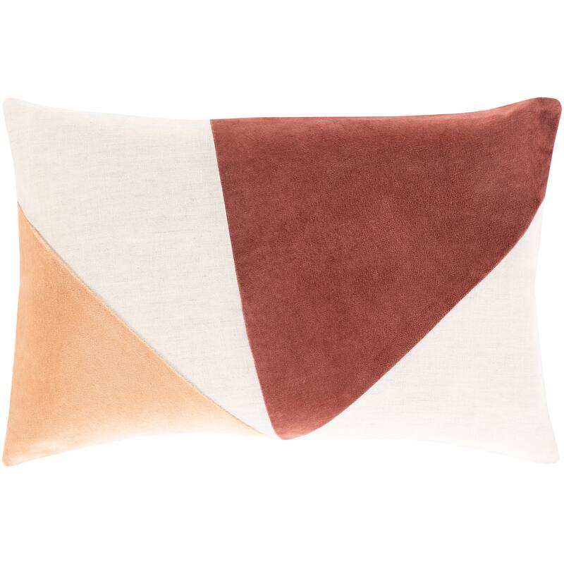 Livabliss Maiti Contemporary Color Block Lumbar Throw Pillow