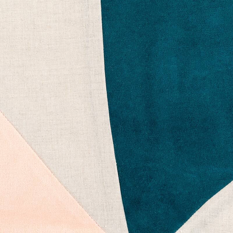 Livabliss Maiti Contemporary Color Block Lumbar Throw Pillow