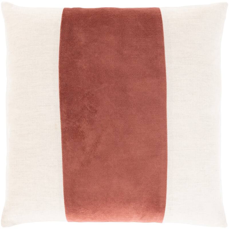 Livabliss Maiti Cotton Velvet Striped 20-inch Throw Pillow