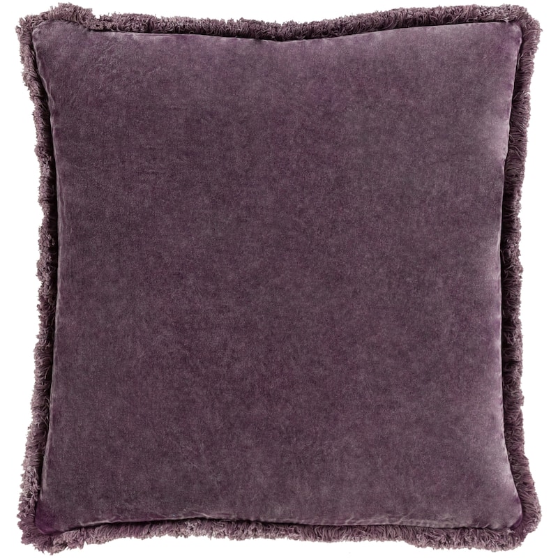 Artistic Weavers Wasco Cotton Velvet Fringe 20-inch Throw Pillow