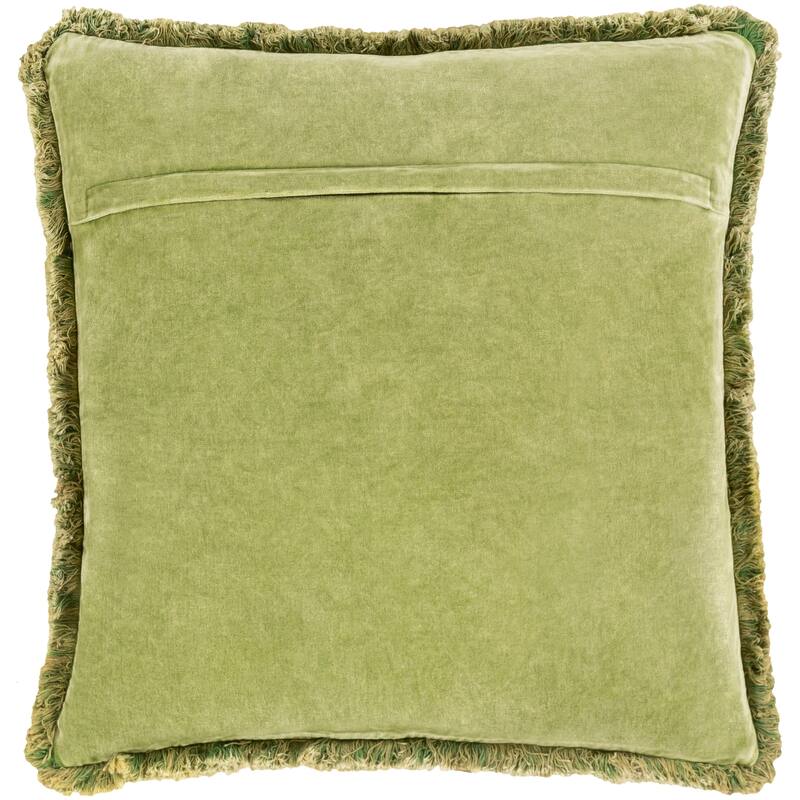 Artistic Weavers Wasco Cotton Velvet Fringe 20-inch Throw Pillow