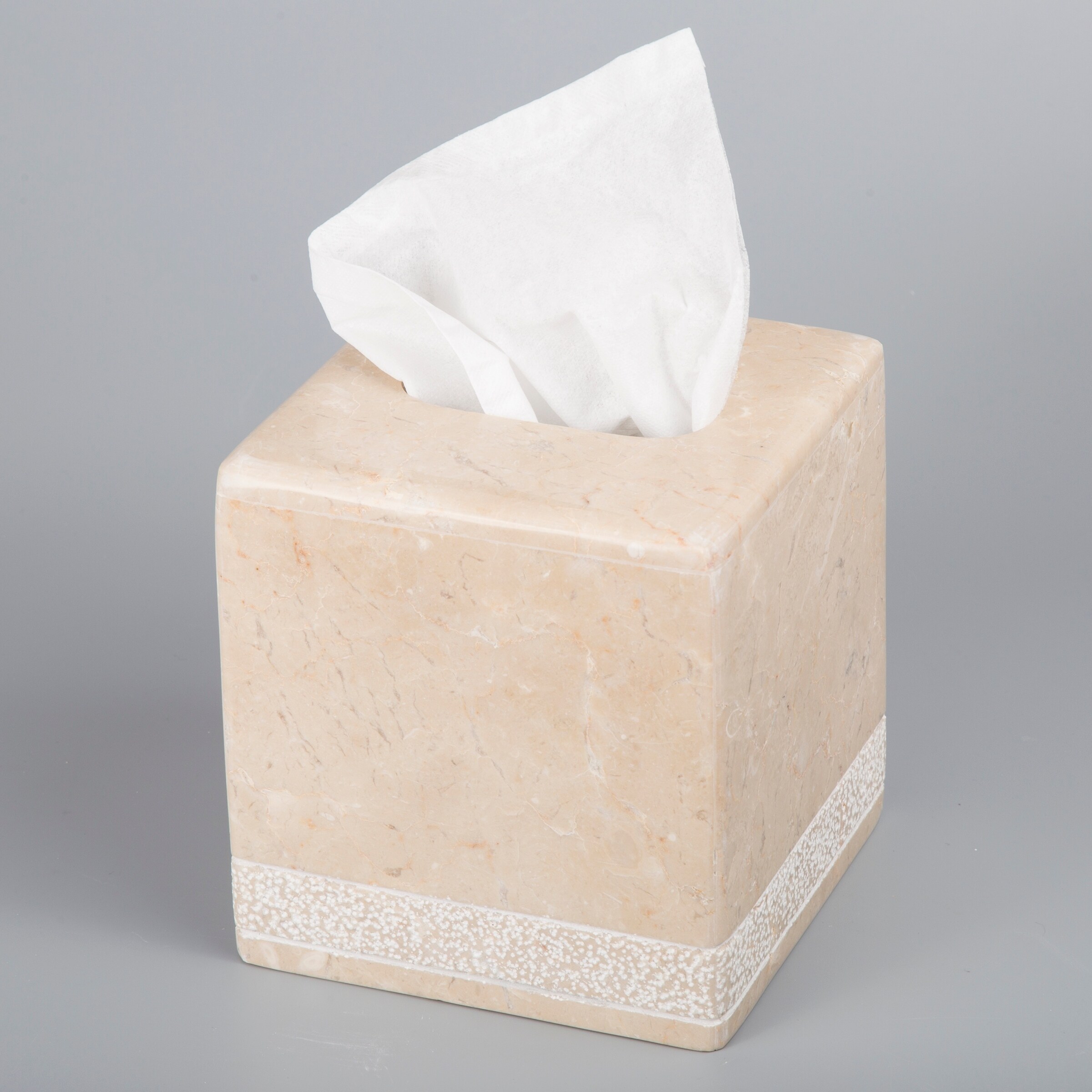 stone tissue box holder