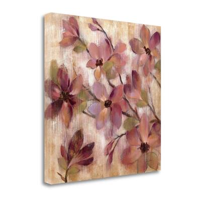 "Magenta Branch I" By Silvia Vassileva, Fine Art Giclee Print on Gallery Wrap Canvas, Ready to Hang