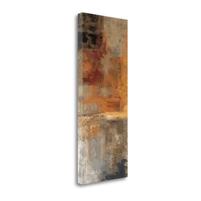 "Silver And Amber Panel II" By Silvia Vassileva, Giclee on Gallery Wrap Canvas