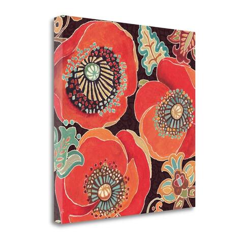 "Moroccan Red V" By Daphne Brissonnet, Fine Art Giclee Print on Gallery Wrap Canvas, Ready to Hang