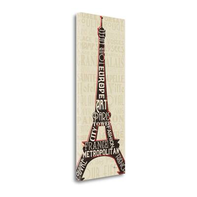 "Paris City Words I" By Pela Studio, Fine Art Giclee Print on Gallery Wrap Canvas, Ready to Hang