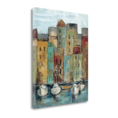 "Old Town Port I" By Silvia Vassileva, Fine Art Giclee Print on Gallery Wrap Canvas, Ready to Hang
