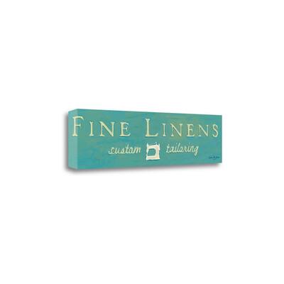 "Fine Linens Turquoise" By Susan Eby Glass, Giclee Print on Gallery Wrap Canvas