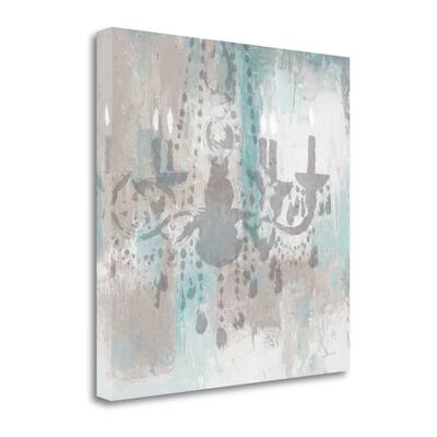 "Candelabra Teal I" By James Wiens, Fine Art Giclee Print on Gallery Wrap Canvas, Ready to Hang