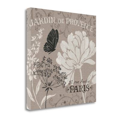 "French Linen Garden III" By Daphne Brissonnet, Giclee on Gallery Wrap Canvas