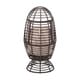 preview thumbnail 9 of 8, Pitner Outdoor Wicker Swivel Egg Chair with Cushion by Christopher Knight Home