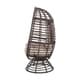 preview thumbnail 8 of 8, Pitner Outdoor Wicker Swivel Egg Chair with Cushion by Christopher Knight Home