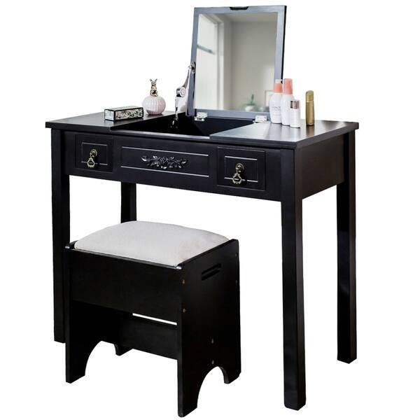 Shop Copper Grove Beiwien Vanity Table Set With Chair Overstock