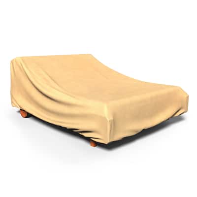Budge Water-Resistant Patio Chaise Lounge Cover, All-Seasons, Nutmeg, Multiple Sizes