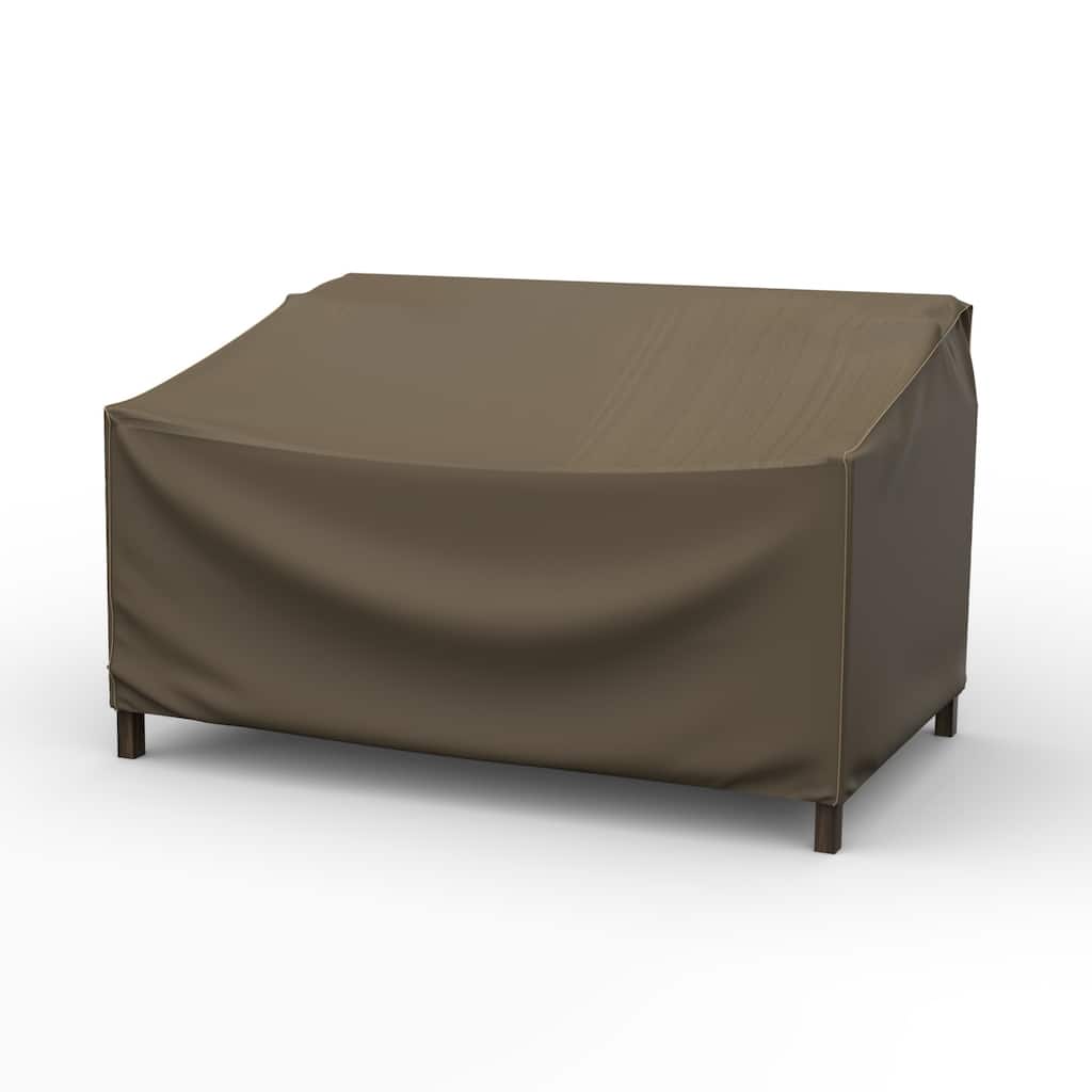 Budge StormBlock™ Hillside Black and Tan Patio Loveseat Cover Multiple Sizes