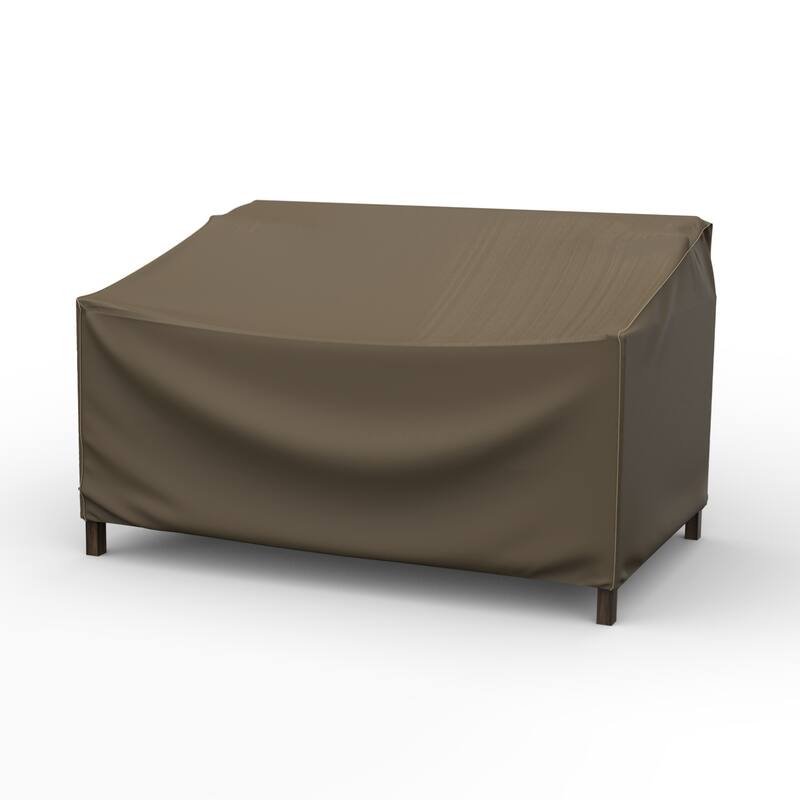 Budge StormBlock™ Hillside Black and Tan Patio Loveseat Cover Multiple Sizes