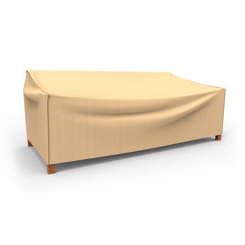 Budge Waterproof Outdoor Patio Loveseat Cover, Sedona, Tan, Multiple Sizes