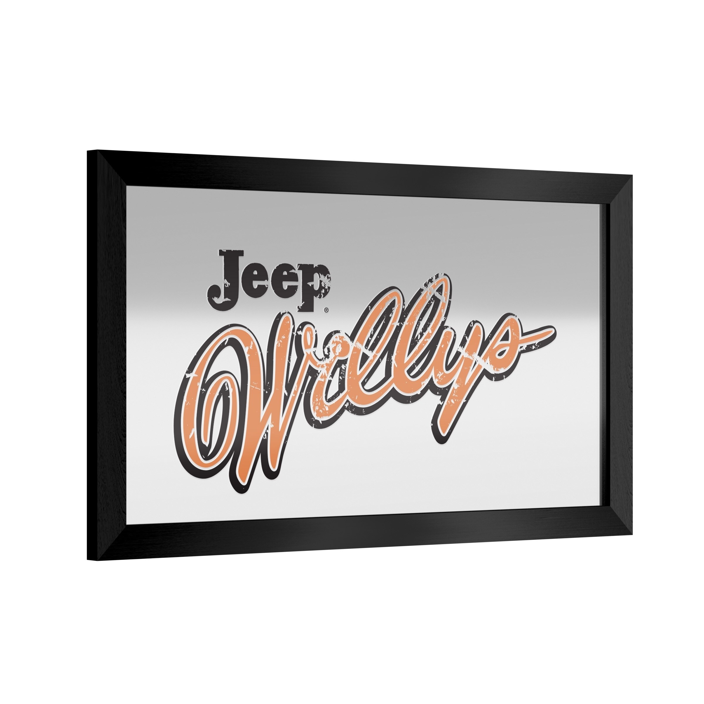 Shop Jeep Willys Vintage Framed Bar Mirror On Sale Overstock 30346703