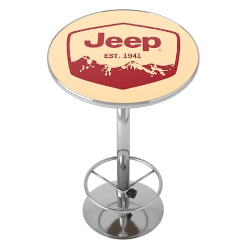 Jeep Red Mountain Chrome Pub Table
